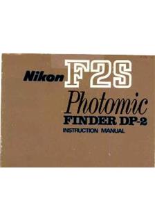 Nikon DP 2 Photomic Head manual. Camera Instructions.